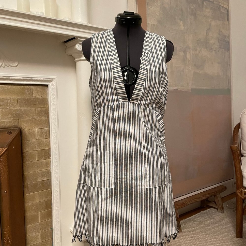 Blue and white sundress